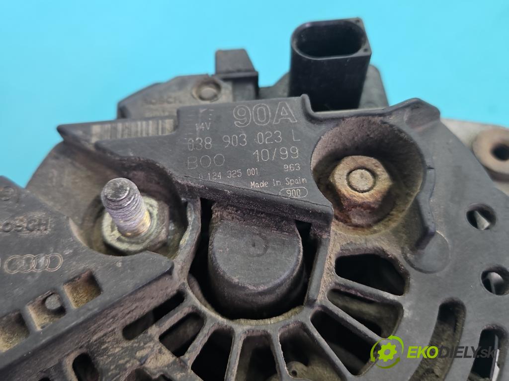 Seat Toledo II 1998-2004 1.9 tdi 110 HP manual 81 kW 1896 cm3 4- Alternator 038903023L (Alternátor)