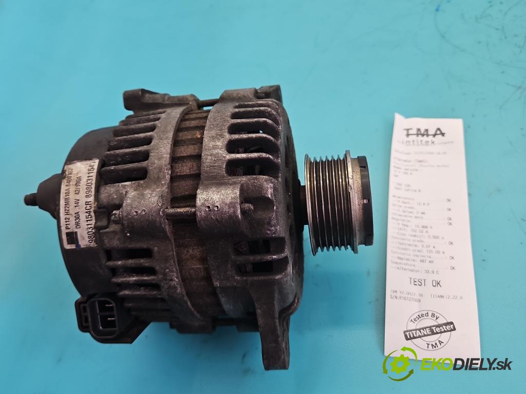Opel Zafira B 2005-2014 1.7 cdti 110 hp manual 81 kW 1686 cm3 5- Alternator 98031154CR (Alternátor)