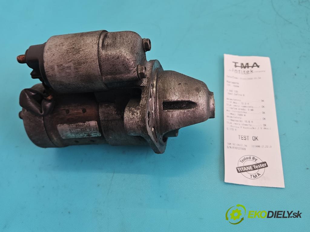 Opel Zafira B 2005-2014 1.7 cdti 110 HP manual 81 kW 1686 cm3 5- štartér 8973860620 (Štartér)