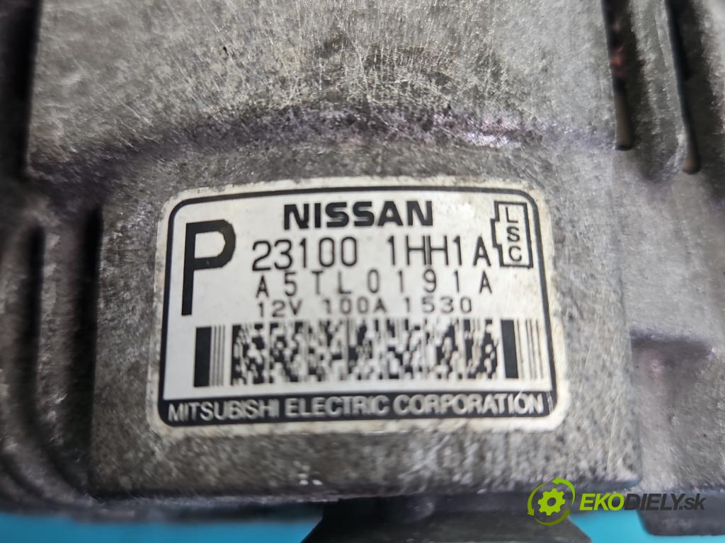 Nissan Micra K13 2010-2017 1.2 12V 80 HP manual 59 kW 1198 cm3 5- Alternator 23100-1HH1A (Alternátor)
