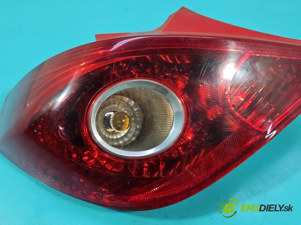 Opel Corsa D 2006-2014 1.4 16V 90 HP manual 66 kW 1364 cm3 3- svetlo / reflektor zadné ľavé 13186350 (Kľučka dverí ostatné)