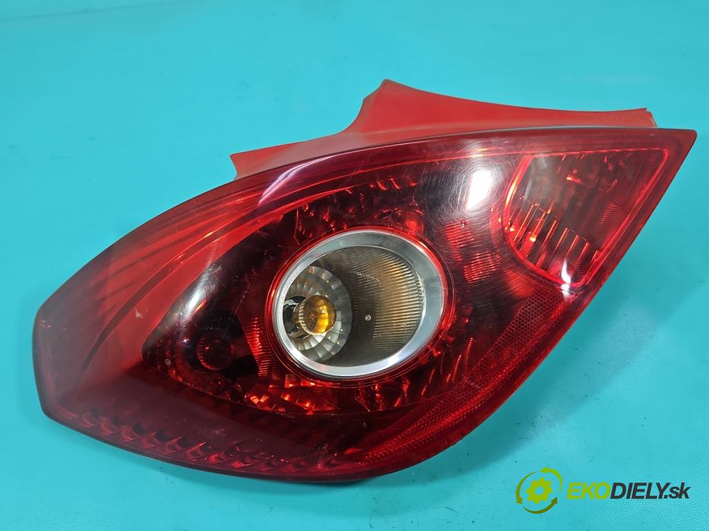 Opel Corsa D 2006-2014 1.4 16V 90 HP manual 66 kW 1364 cm3 3- svetlo / reflektor zadné ľavé 13186350 (Kľučka dverí ostatné)