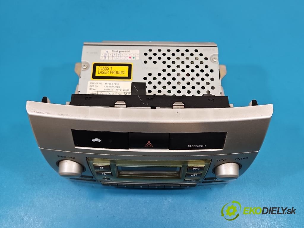 Toyota Corolla Verso II 2004-2009 2.0 D4D 116 HP manual 85 kW 1995 cm3 5- Radio originál 86120-0F010