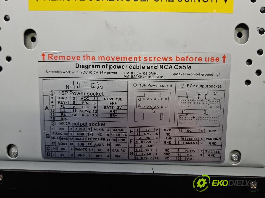 Toyota Rav4 II 2000-2005 2.0 D4D 1CDFTV 116 HP manual 85 kW 1995 cm3 5- Radio