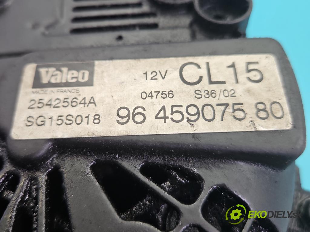 Citroen C5 I 2001-2008 2.2 hdi 133 HP manual 98 kW 2179 cm3 5- Alternator 9645907580 (Alternátor)