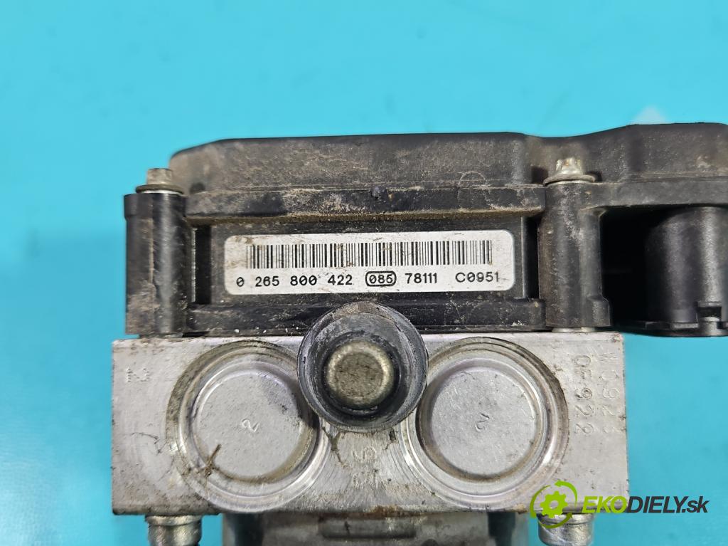 Opel Corsa D 2006-2014 1.4 16V 90 HP manual 66 kW 1364 cm3 3- čerpadlo abs 0265800422 (Pumpa ABS)