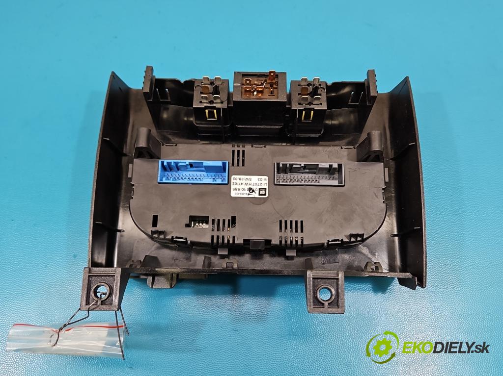 Opel Zafira A 1999-2005 1.8 16V 125 HP manual 92 kW 1796 cm3 5- panel kúrenia 013140985
