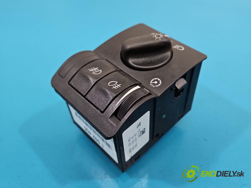 Opel Zafira A 1999-2005 1.8 16V 125 hp manual 92 kW 1796 cm3 5- Přepínač světel na deska: 24421188