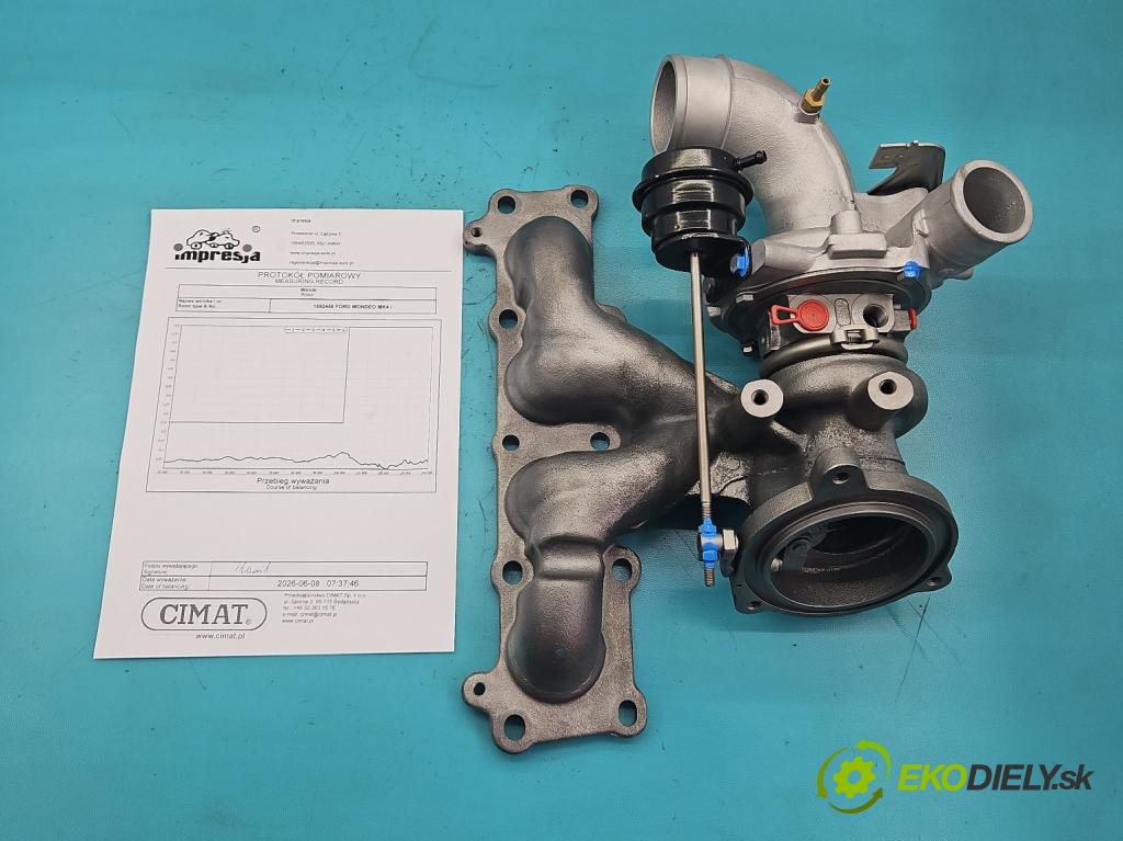 Ford Mondeo Mk4 2007-2014 2.0 EcoBoost: 203KM automatic 149 kW 1999 cm3 5- turbodúchadlo, turbo repasovaná 53039880288