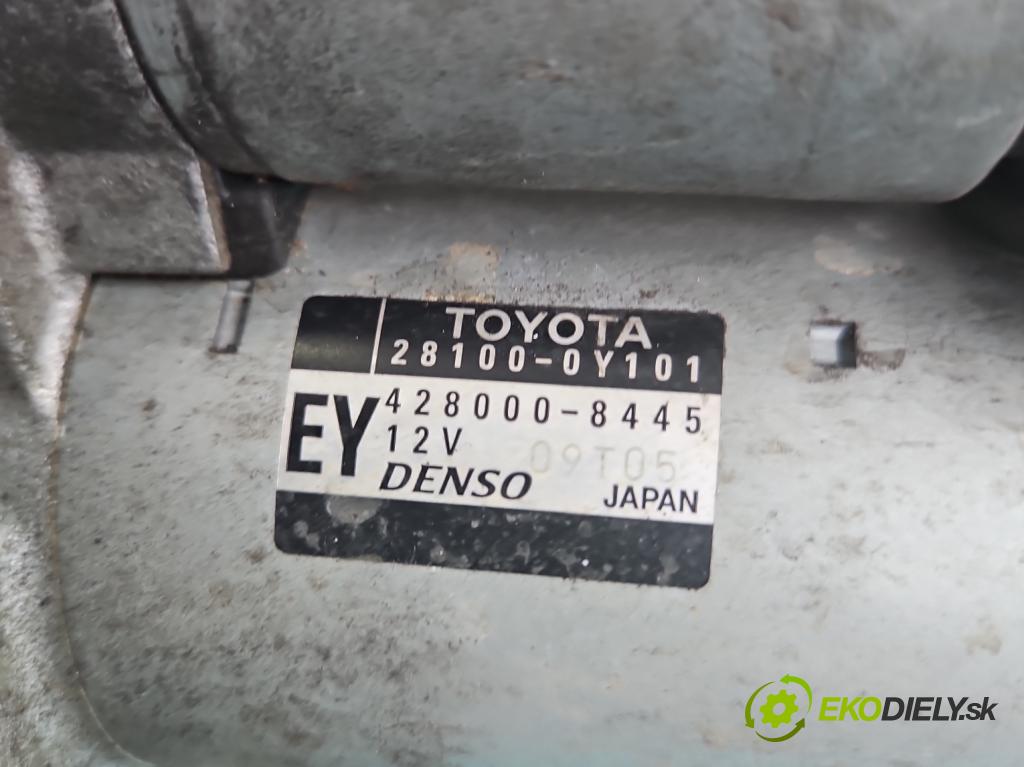Toyota Corolla E16/E18  2013-2019 1.3 16V 99 HP manual 73 kW 1329 cm3 4- štartér 28100-0Y101 (Štartér)