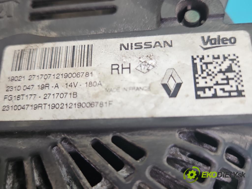 Renault Megane IV 2016-2024 1.5 dci 116 HP manual 85 kW 1461 cm3 5- Alternator 231004719R (Alternátor)