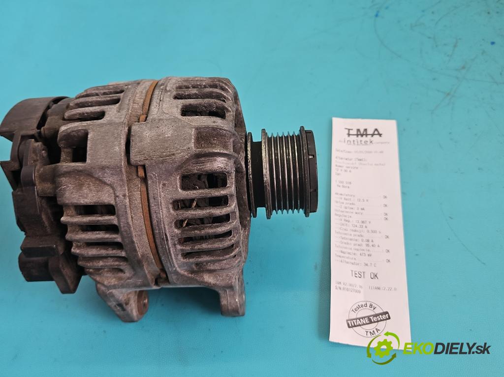 Vw Bora 1.9 tdi 90 HP manual 66 kW 1896 cm3 4- Alternator 038903023L (Alternátor)