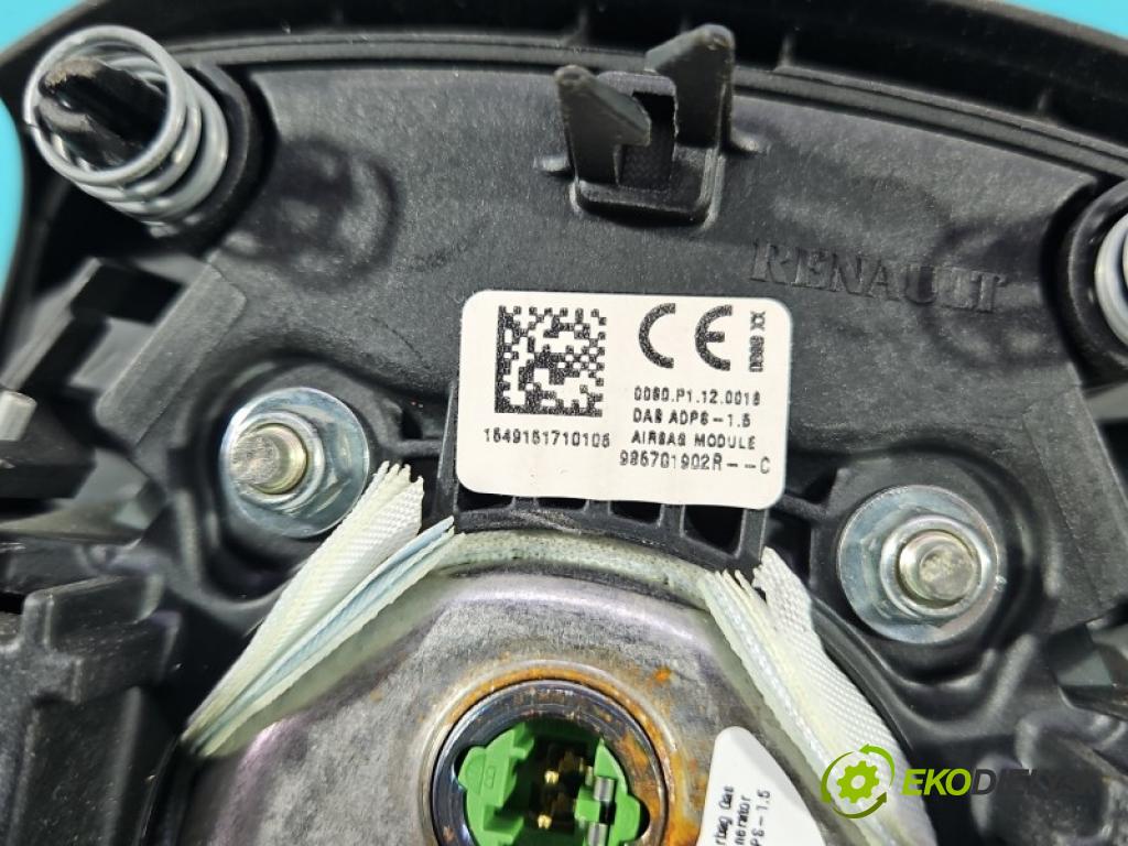 Renault Talisman 2015-2022 1.6 dci 160 HP automatic 118 kW 1598 cm3 4- airbag vzduch: Řidiči: 986701902R (Airbag)