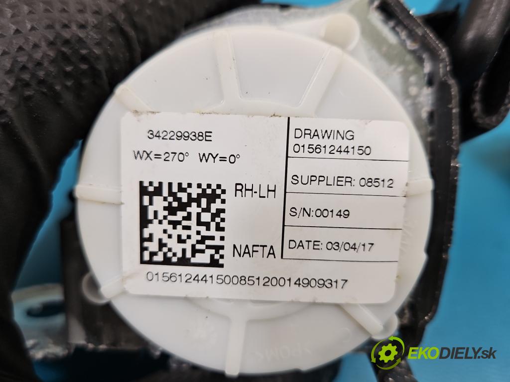 Alfa romeo Stelvio 2016- 2.0 T 280KM: automatic 206 kW 1995 cm3 5- pas bezpečnosť: zadné ľavý 01561244150