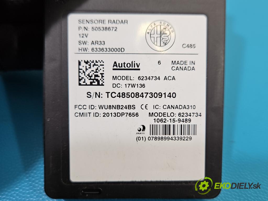 Alfa romeo Stelvio 2016- 2.0 T 280KM: automatic 206 kW 1995 cm3 5- riadiaca jednotka ostatné 50538672