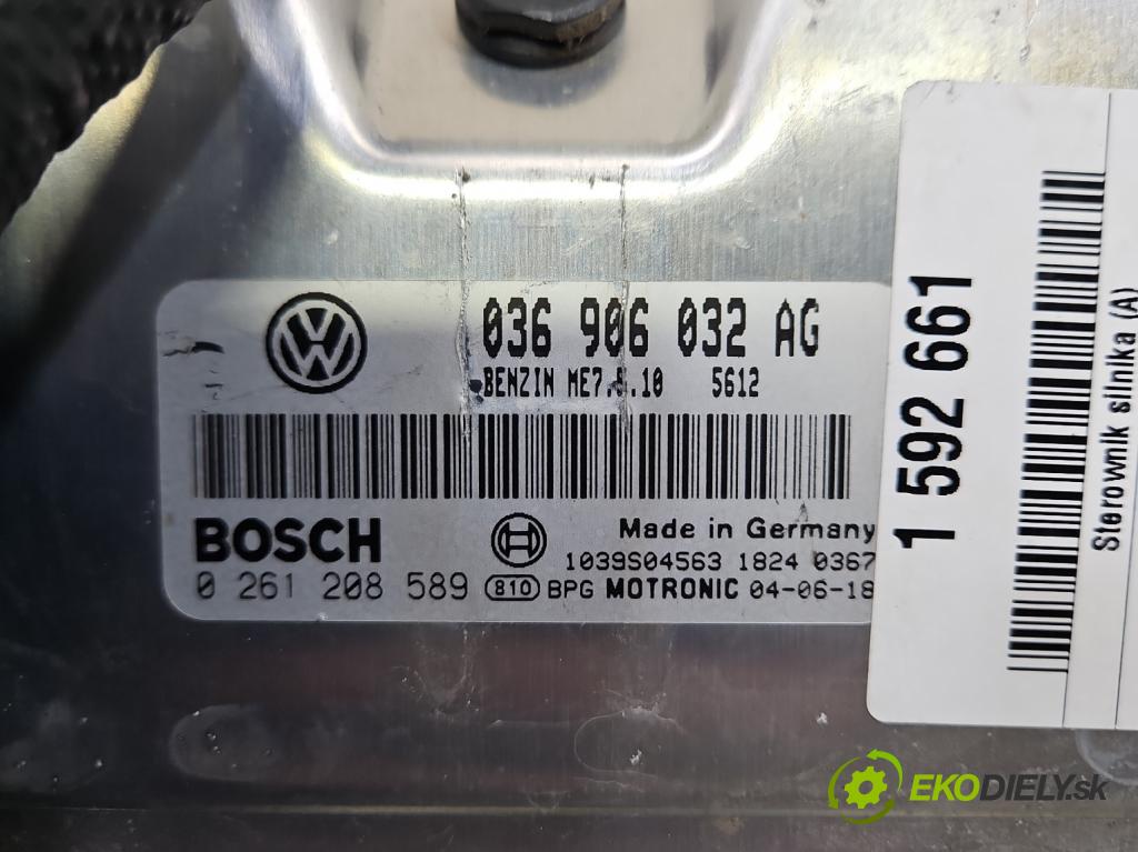 Vw Golf V 2003-2009 1.4 16V 75 HP manual 55 kW 1390 cm3 5- riadiaca jednotka motora 036906032AG