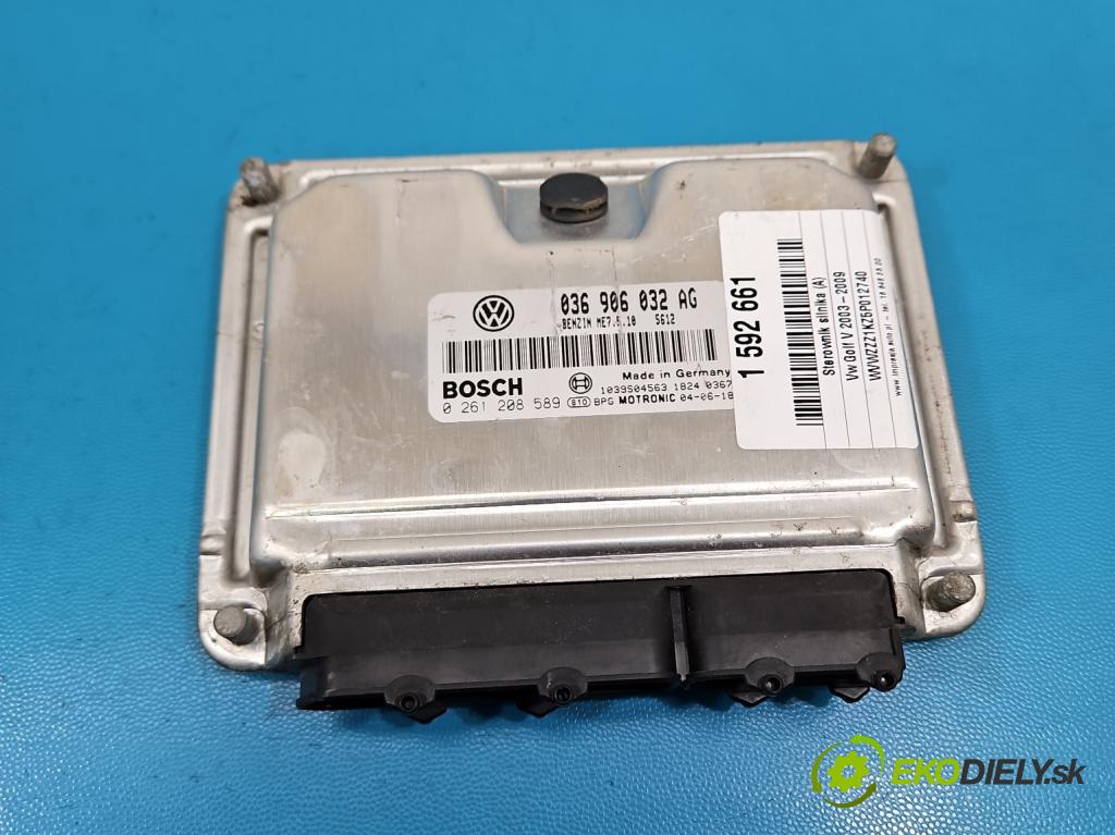 Vw Golf V 2003-2009 1.4 16V 75 HP manual 55 kW 1390 cm3 5- riadiaca jednotka motora 036906032AG