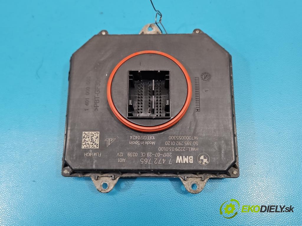 Bmw 5 G30 2017-2024 2.0d 190 HP automatic 140 kW 1995 cm3 5- modul lampy: 7472765