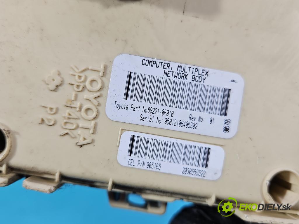 Toyota Corolla Verso II 2004-2009 2.0 D4D 116 HP manual 85 kW 1995 cm3 5- riadiaca jednotka motora 89661-0F010
