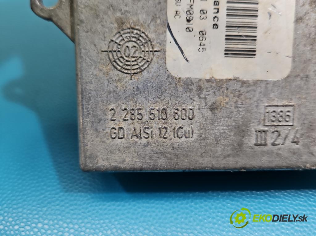 Opel Zafira A 1999-2005 1.8 16V 125 HP manual 92 kW 1796 cm3 5- střídač: xenon 1307329081 (Riadiaca jednotka xenónu)