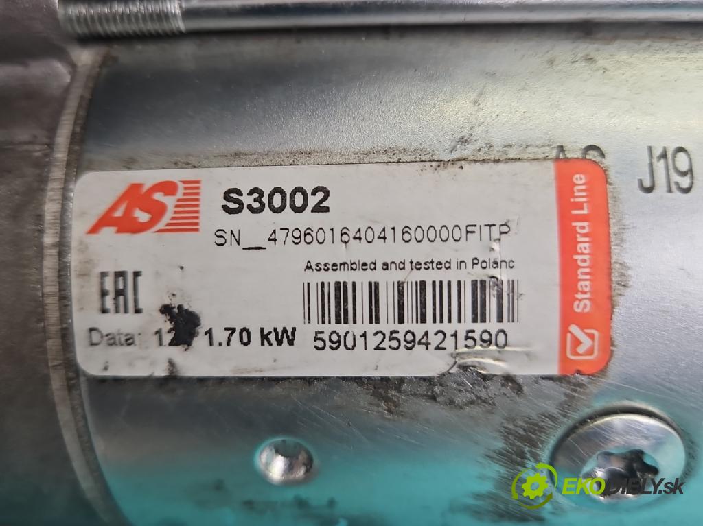 Peugeot Partner I 1996-2008 2.0 hdi 90 HP manual 66 kW 1997 cm3 5- štartér  (Štartér)