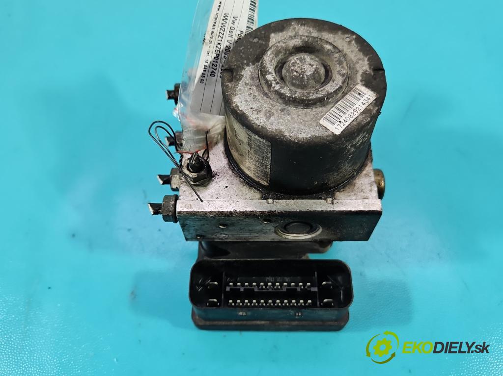 Vw Golf V 2003-2009 1.4 16V 75 HP manual 55 kW 1390 cm3 5- čerpadlo abs 1K0907379N (Pumpa ABS)
