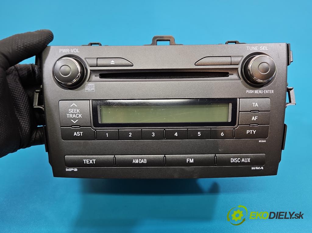 Toyota Corolla E15 2007-2014 1.6 vvti 132  HP manual 97 kW 1598 cm3 4- Radio originál 86120-02B80