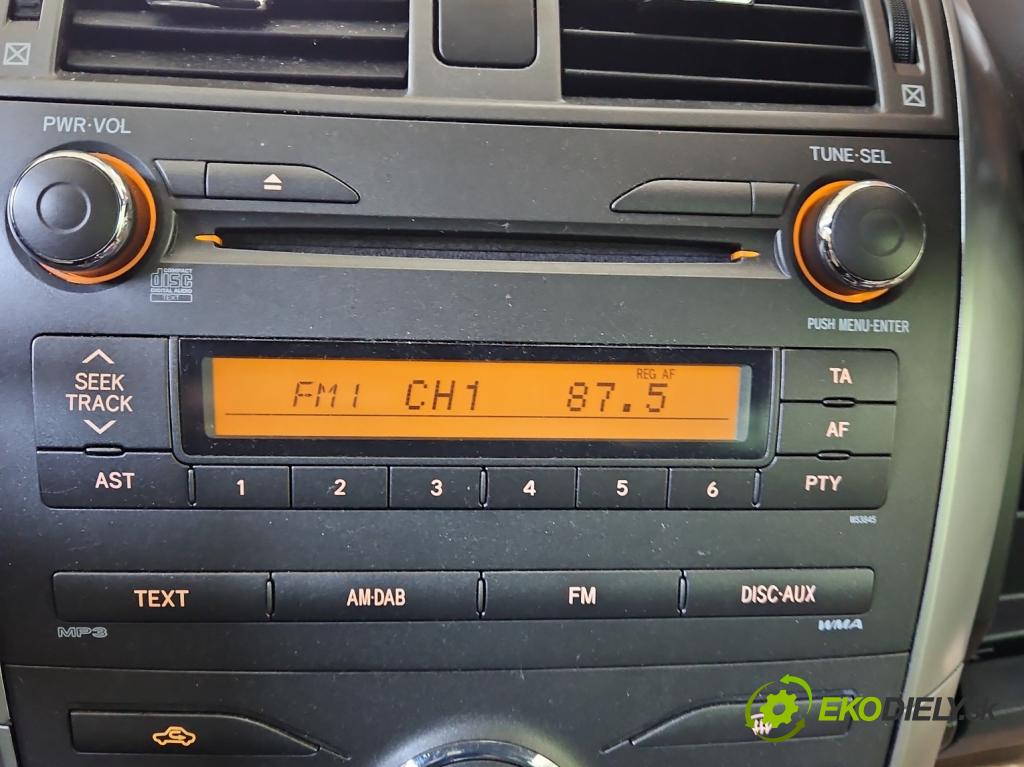 Toyota Corolla E15 2007-2014 1.6 vvti 132  HP manual 97 kW 1598 cm3 4- Radio originál 86120-02B80