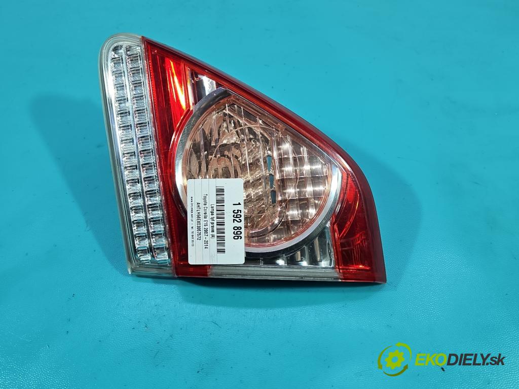 Toyota Corolla E15 2007-2014 1.6 vvti 132  HP manual 97 kW 1598 cm3 4- svetlo / reflektor zadné pravé  (Kľučka dverí ostatné)