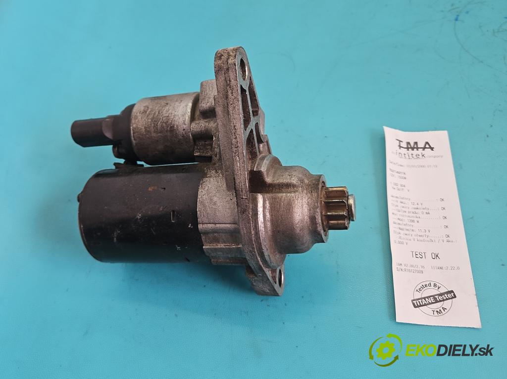 Vw Golf V 2003-2009 1.4 16V 75 hp manual 55 kW 1390 cm3 5- startér: 0001120406 (Startér)