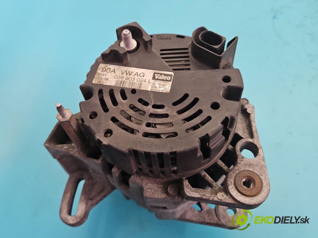 Vw Golf V 2003-2009 1.4 16V 75 HP manual 55 kW 1390 cm3 5- Alternator 036903024L (Alternátor)