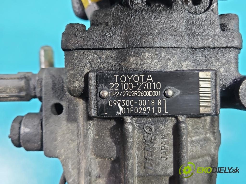 Toyota Rav4 II 2000-2005 2.0 D4D 1CDFTV 116 HP manual 85 kW 1995 cm3 5- čerpadlo vstrekovacia 22100-27010 (Vstrekovacie čerpadlo)