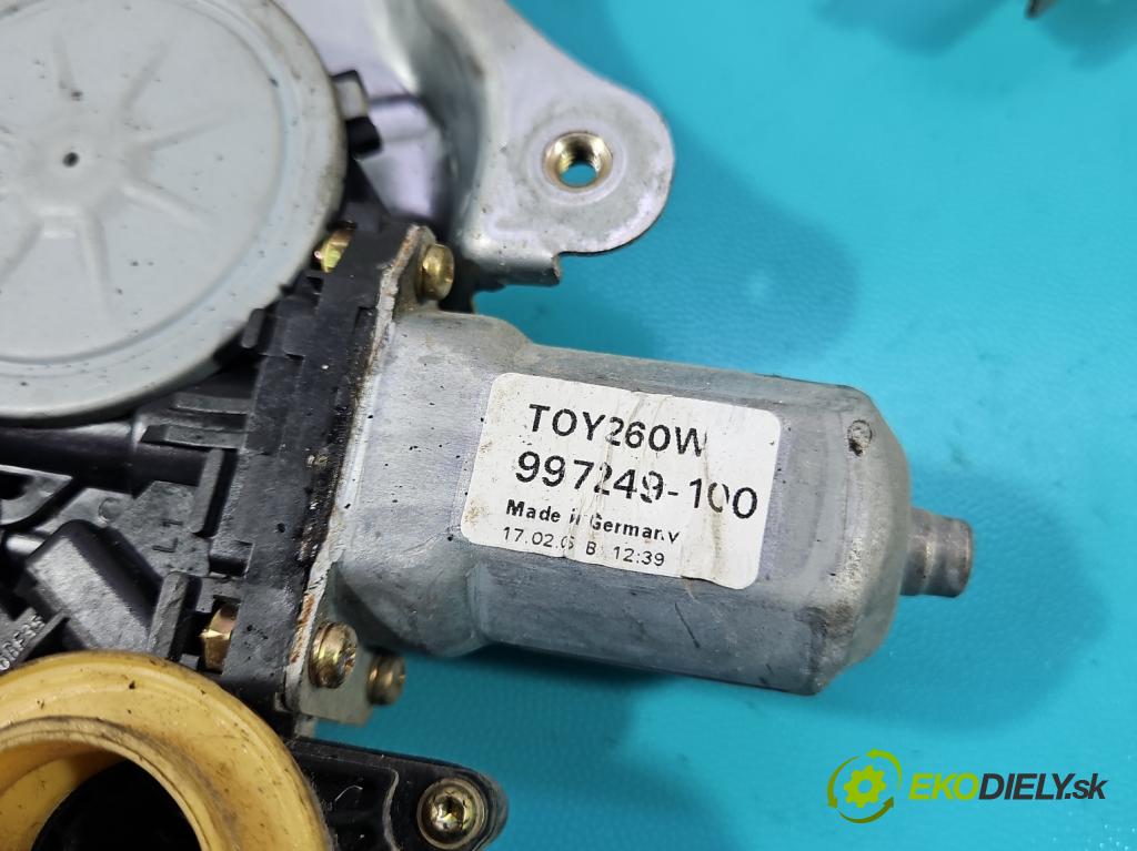Toyota Corolla Verso II 2004-2009 2.0 D4D 116 HP manual 85 kW 1995 cm3 5- mechanizmus okna predné ľavý 997249-100