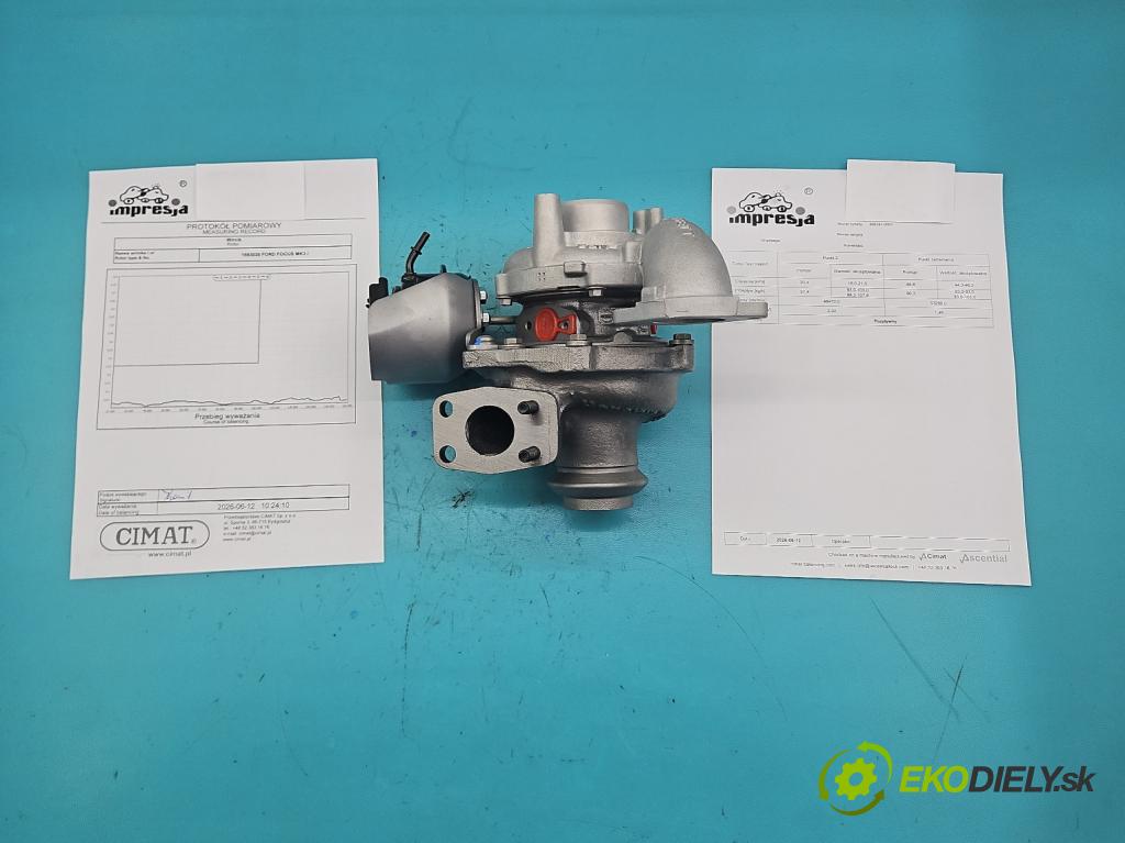 Ford Focus Mk3 2010-2018 1.6 tdci 95 hp manual 70 kW 1560 cm3 5- Turbodmychadlo repasováno 806291-2