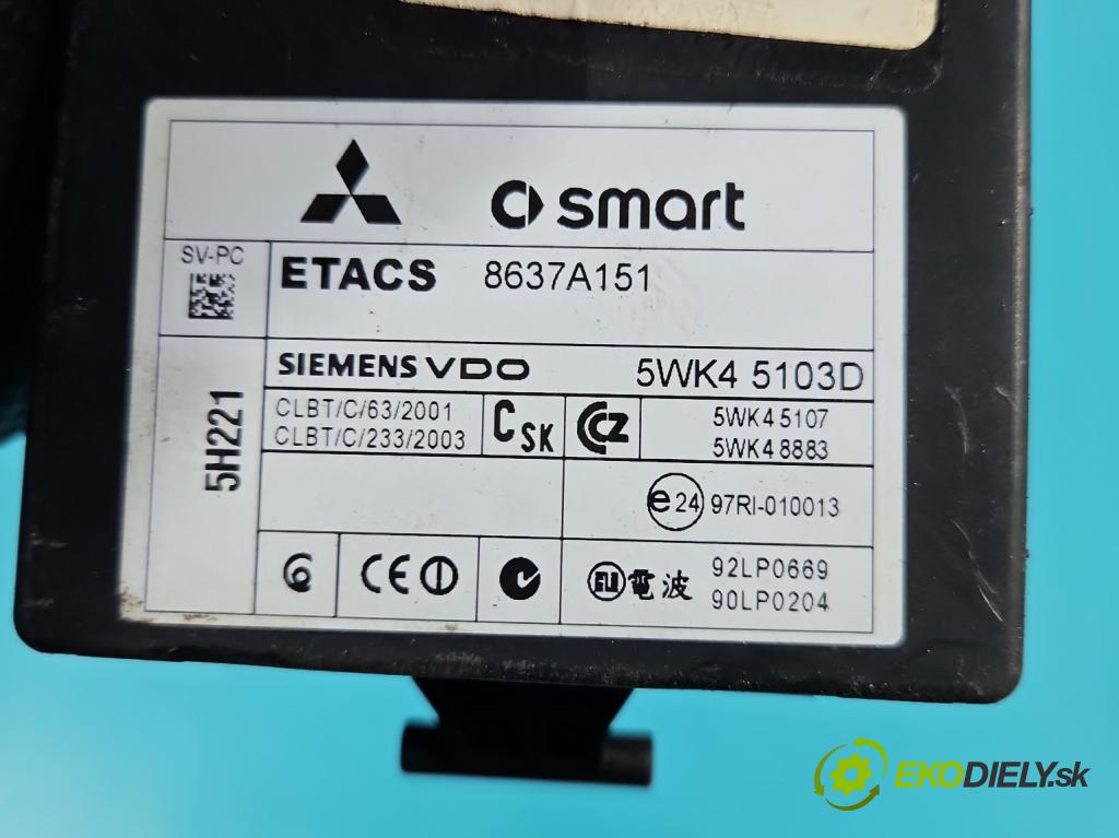 Mitsubishi Colt Z30 VI 2004-2012 1.3 16V 95 HP manual 70 kW 1332 cm3 5- riadiaca jednotka motora A1351505979