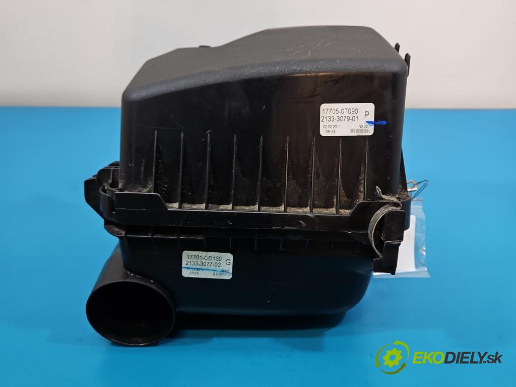 Toyota Corolla E15 2007-2014 1.6 vvti 132  HP manual 97 kW 1598 cm3 4- obal filtra vzduchu 17705-0T090 (Obal vzduchového filtra)