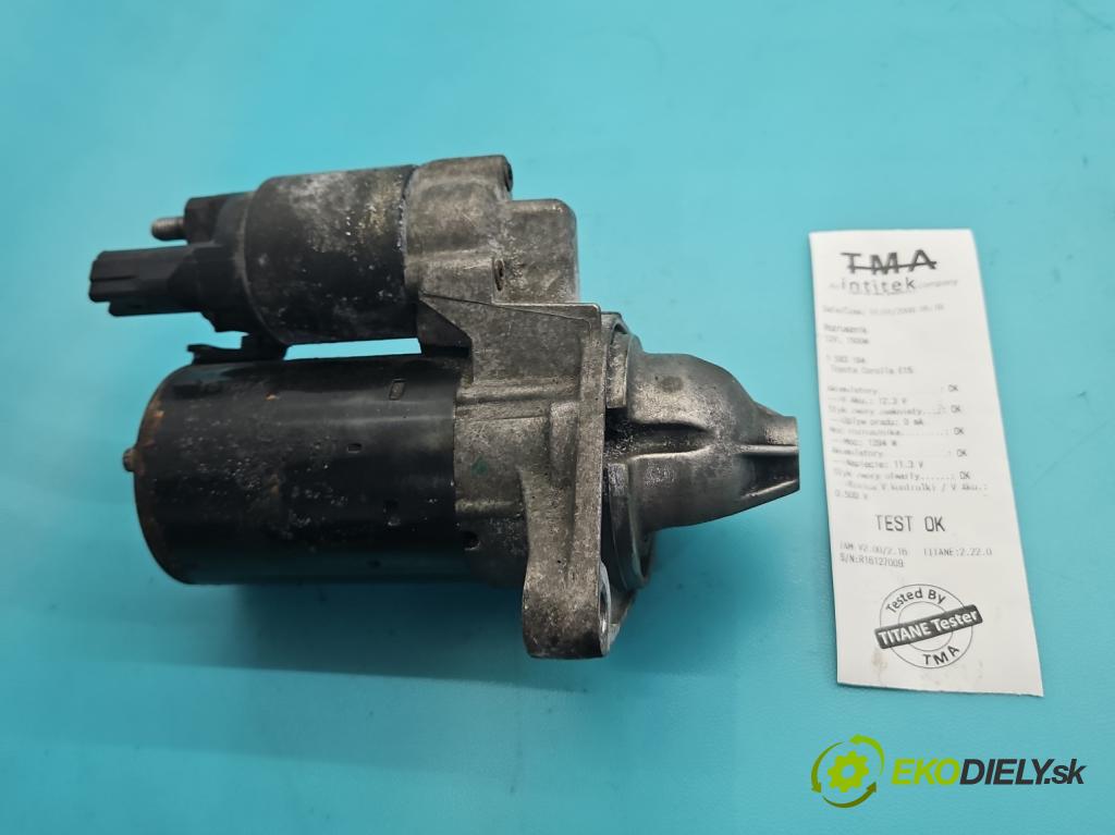 Toyota Corolla E15 2007-2014 1.6 vvti 132  HP manual 97 kW 1598 cm3 4- štartér  (Štartér)