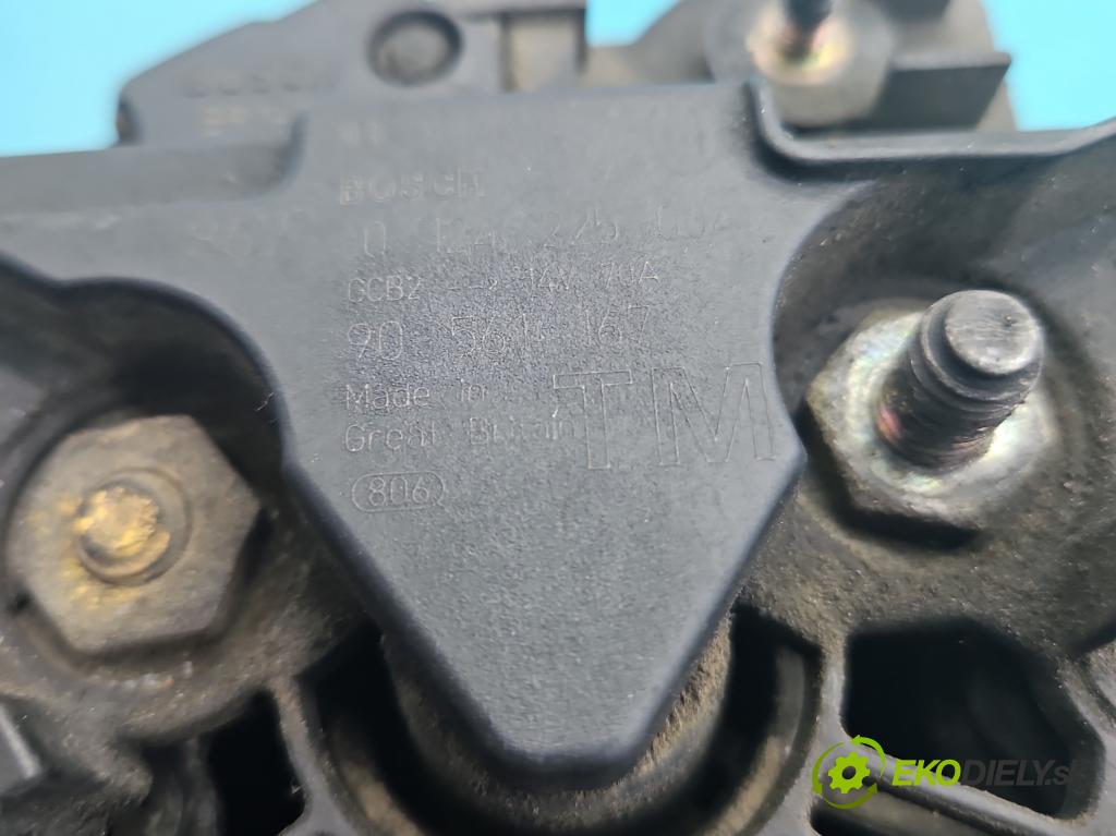 Opel Zafira A 1999-2005 2.0 dti 101 HP manual 74 kW 1995 cm3 5- Alternator 0124225004 (Alternátor)
