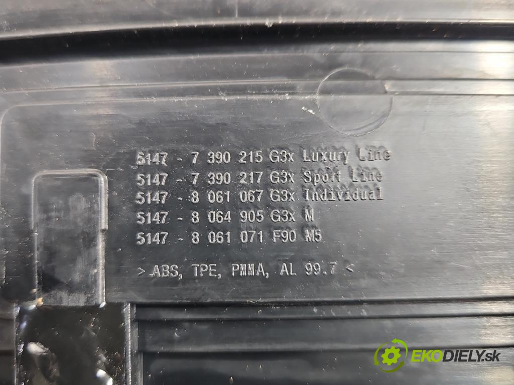 Bmw 5 G30 2017-2024 2.0d 190 HP automatic 140 kW 1995 cm3 5- lišta karoséria: ostatné 7390215-08