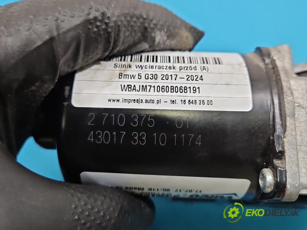 Bmw 5 G30 2017-2024 2.0d 190 HP automatic 140 kW 1995 cm3 5- motor stieračov predné 2710375