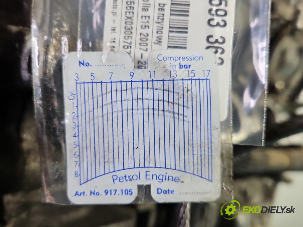Toyota Corolla E15 2007-2014 1.6 vvti 132 hp manual 97 kW 1598 cm3 4- motor benzín 1ZR