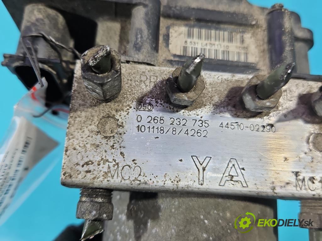 Toyota Corolla E15 2007-2014 1.6 vvti 132 hp manual 97 kW 1598 cm3 4- čerpadlo abs 0265232735 (Pumpa ABS)