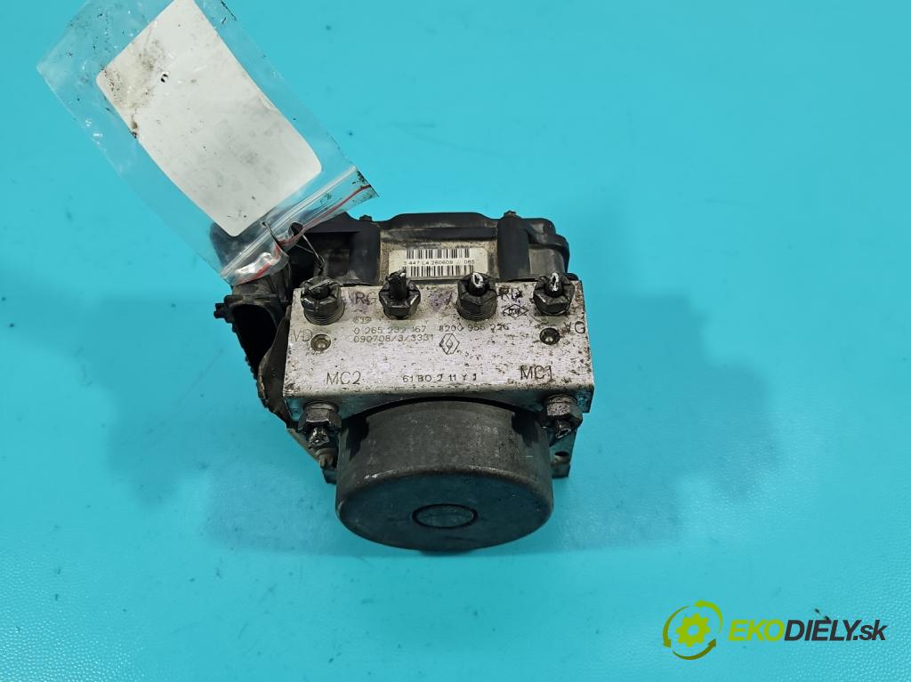 Renault Kangoo II 2008- 1.5 dci 90 hp manual 66 kW 1461 cm3 5- čerpadlo abs 0265232167 (Pumpa ABS)