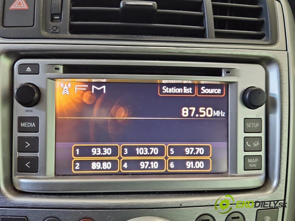 Toyota Verso 2009-2018 2.2 d4d 2AD 150 HP automatic 110 kW 2231 cm3 5- Radio originál 86140-0F010