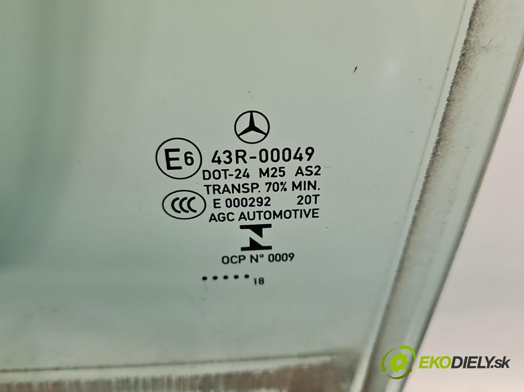 Mercedes E W213 2016-2023 2.0 cdi 654920 194KM: automatic 143 kW 1950 cm3 5- sklo dvere zadné ľavé
