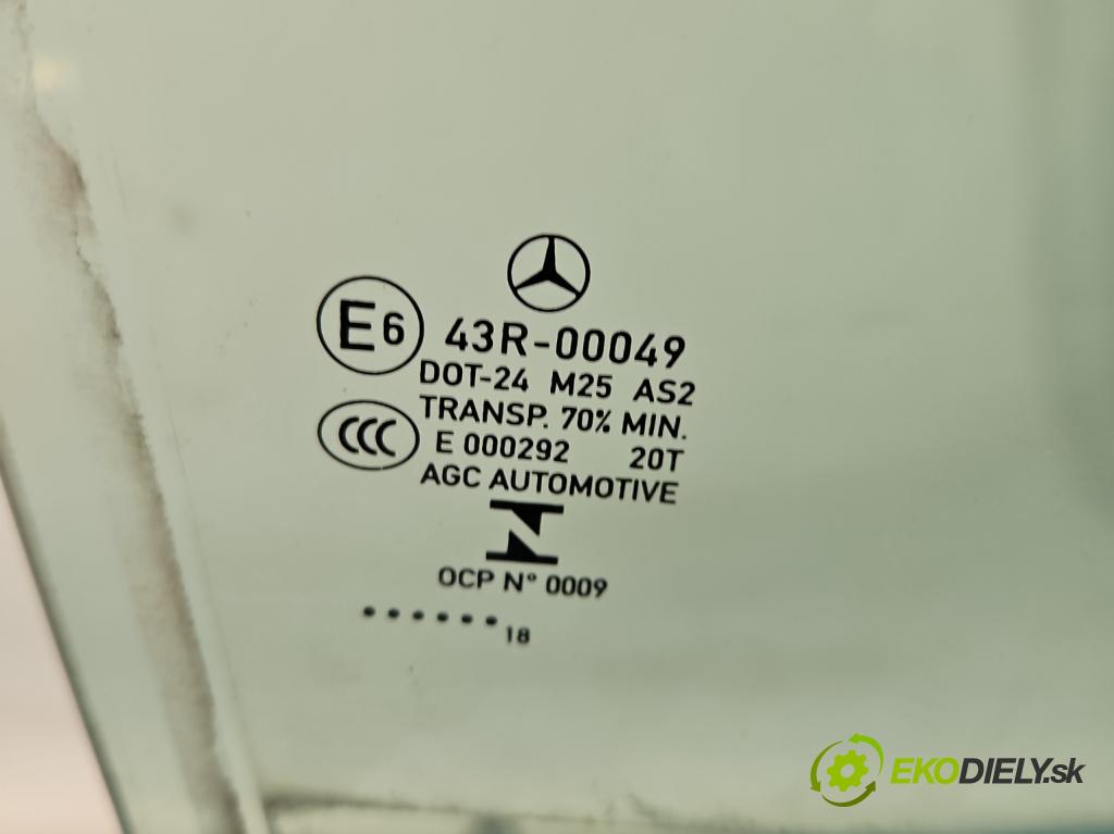 Mercedes E W213 2016-2023 2.0 cdi 654920 194KM: automatic 143 kW 1950 cm3 5- sklo dvere zadné pravé