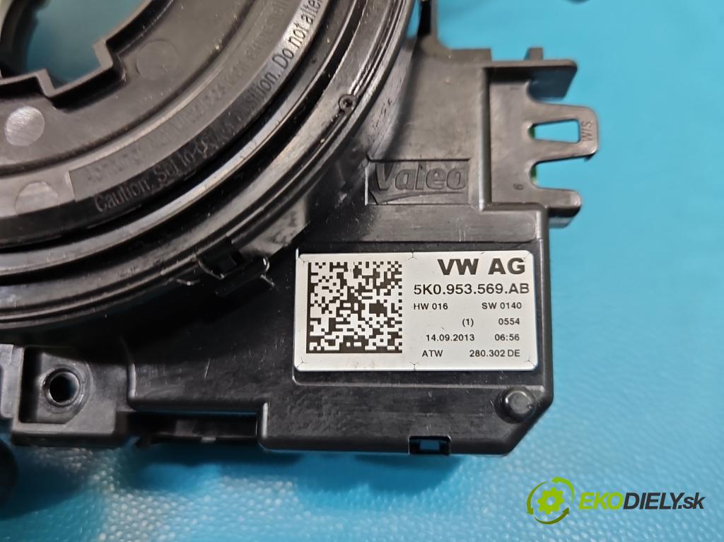 Vw Passat B7 2010-2014 1.6 tdi 105 HP manual 77 kW 1598 cm3 5- Páska: airbag 5K0953569AB (Airbag)
