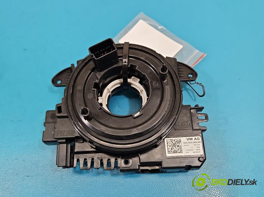 Vw Passat B7 2010-2014 1.6 tdi 105 HP manual 77 kW 1598 cm3 5- Páska: airbag 5K0953569AB (Airbag)