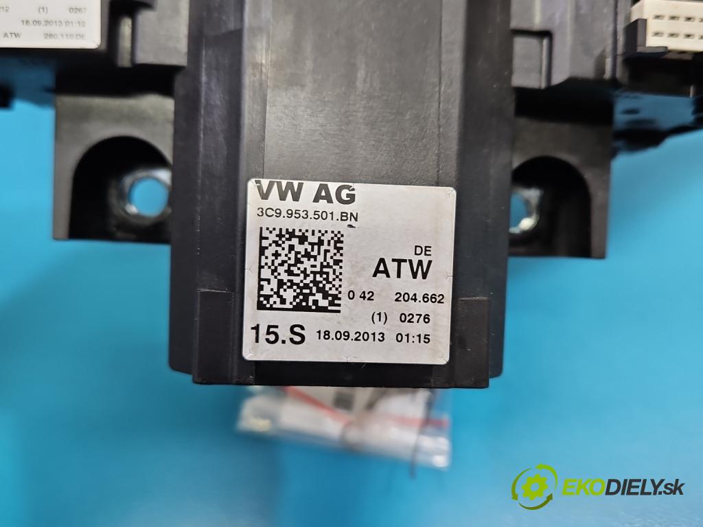 Vw Passat B7 2010-2014 1.6 tdi 105 HP manual 77 kW 1598 cm3 5- prepínač komplex: 3C9953501BN (Prepínacie páčky pod volantom)