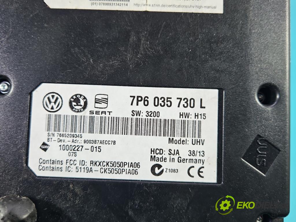 Vw Passat B7 2010-2014 1.6 tdi 105 hp manual 77 kW 1598 cm3 5- řídící jednotka 7P6035730L
